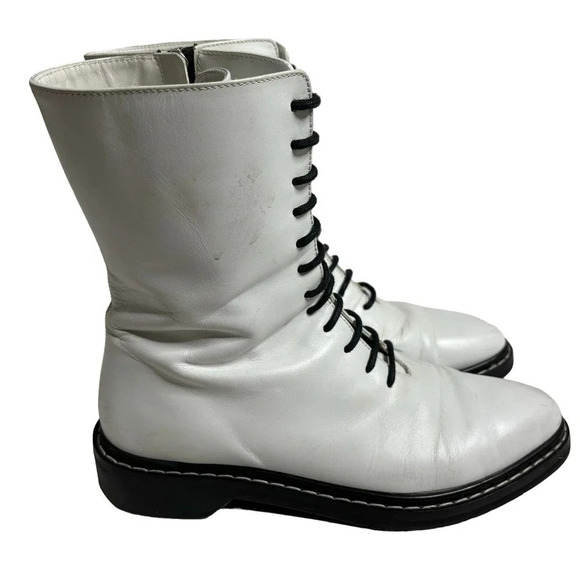 The Row Fara Combat Boot White Size 7.5 - Picture 7 of 10